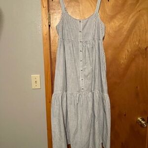 Isabel Maternity by Ingrid & Isabel Blue Striped Midi Dress